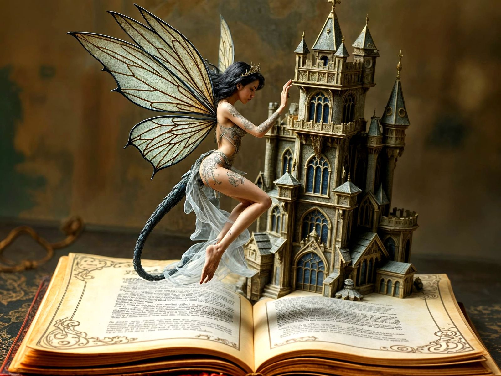Dragon Fairy Escapes Book, Dreamlike Realism