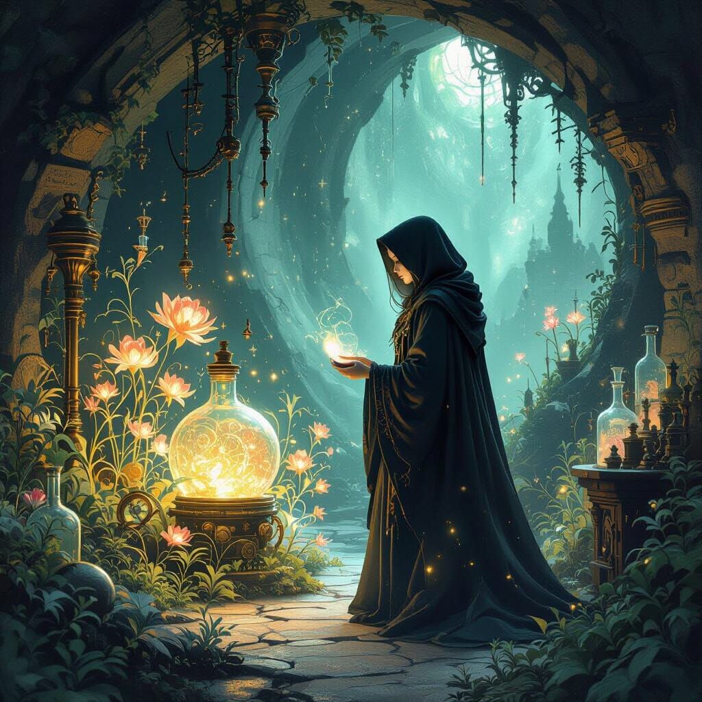 Ethereal Alchemist in Subterranean Clockwork Lab