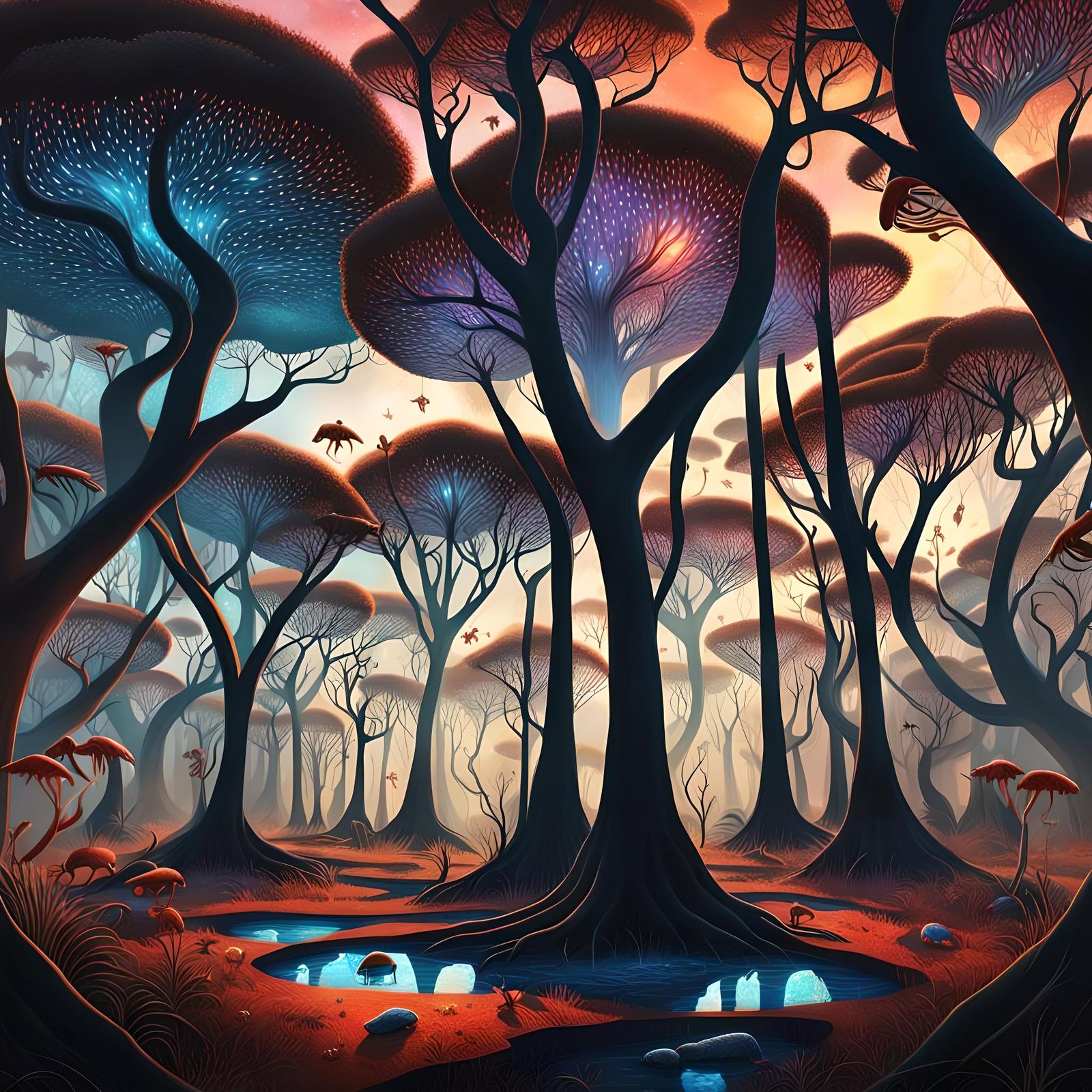 Brazilian Jungle: Magic Realism with Holographic Elements