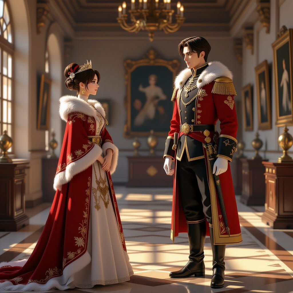 Museum Curator's Dream Romance with Royal Guard