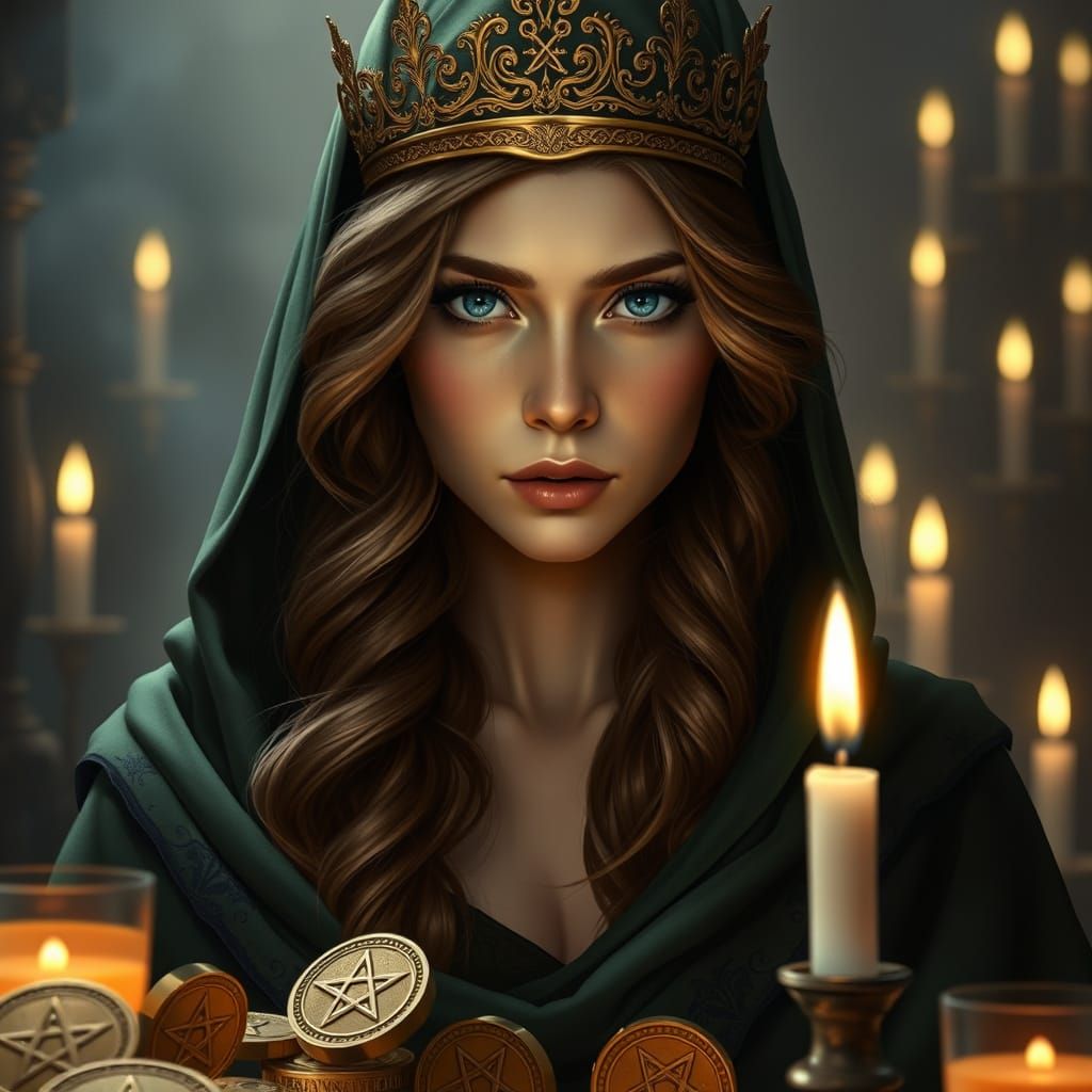 Ethereal Queen in Dark Regalia