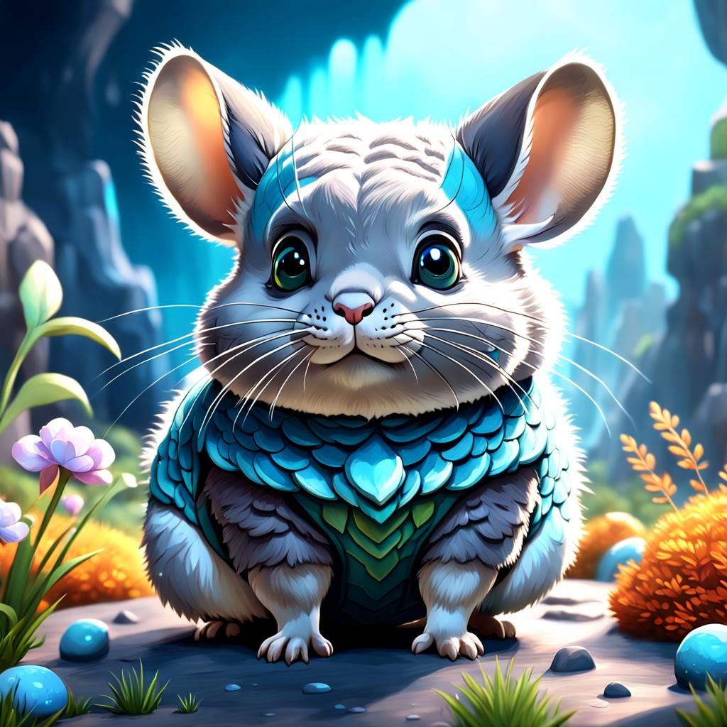 Fantastical Chinchilla: Detailed Matte Painting