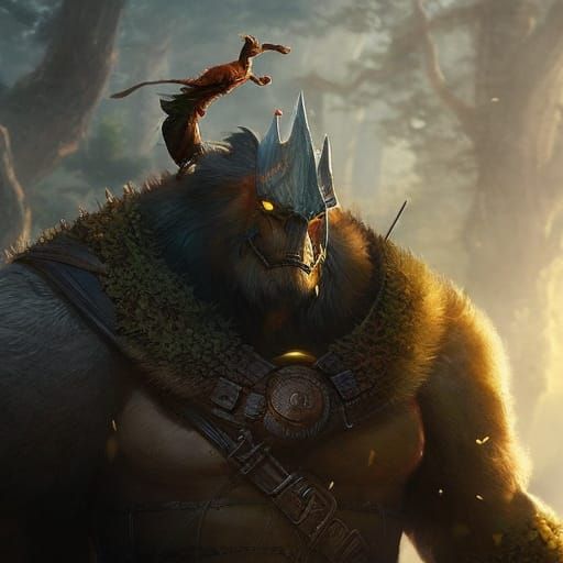 Bipedal Treefolk in D&D Style by Rutkowski