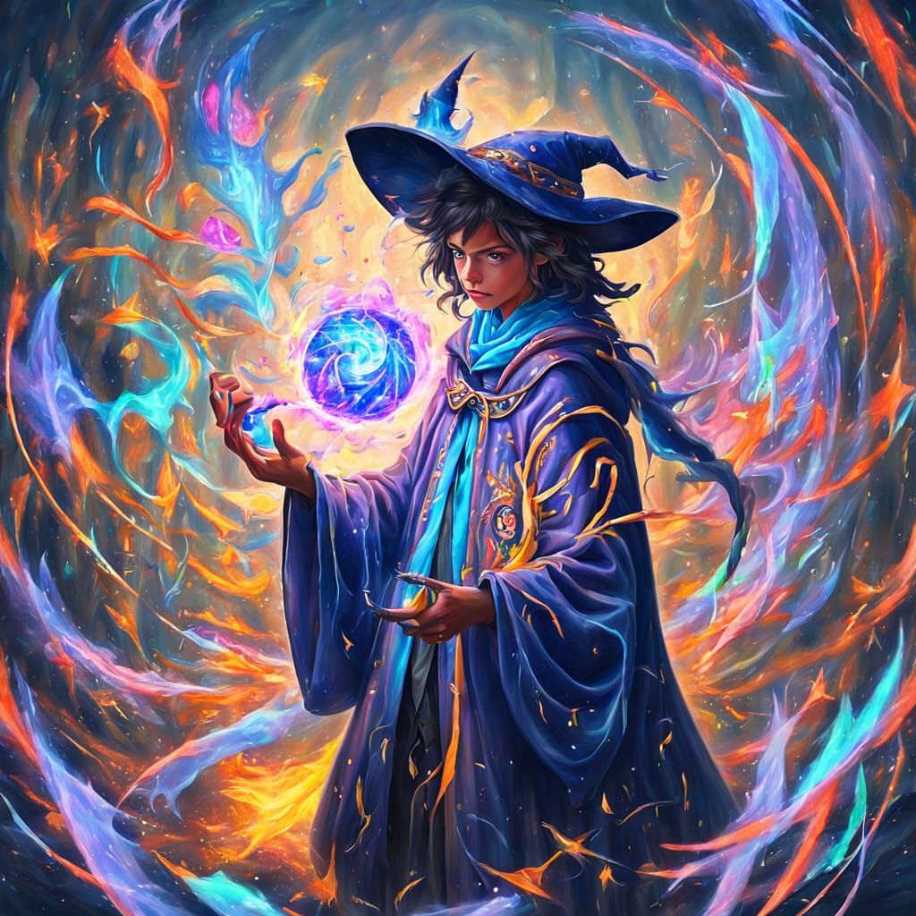 Mage Conjures Art with Powerful Sorcery
