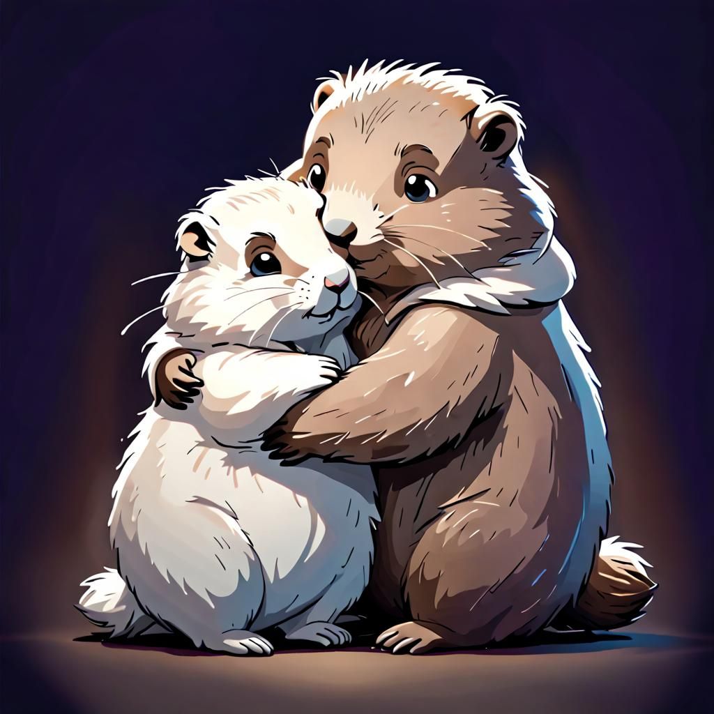 Friendly Groundhogs: A Study in Shadow and Light