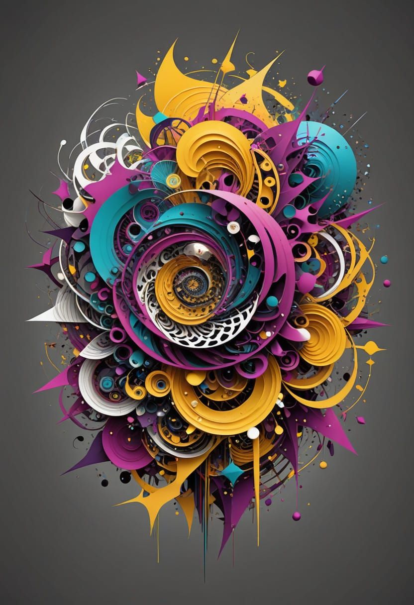 Harmonious Code Goddess in Double Exposure Art