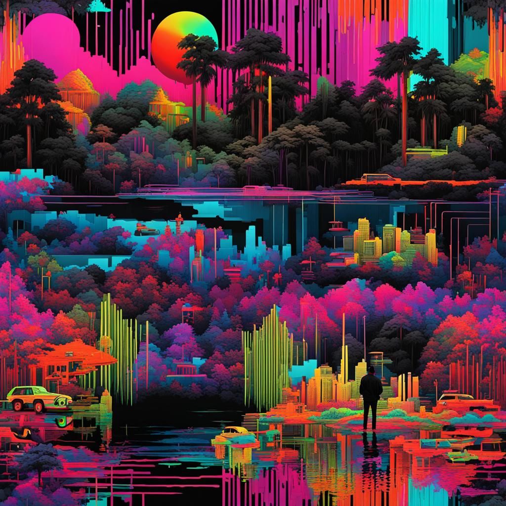 Landscape (Pixels and Glitch)