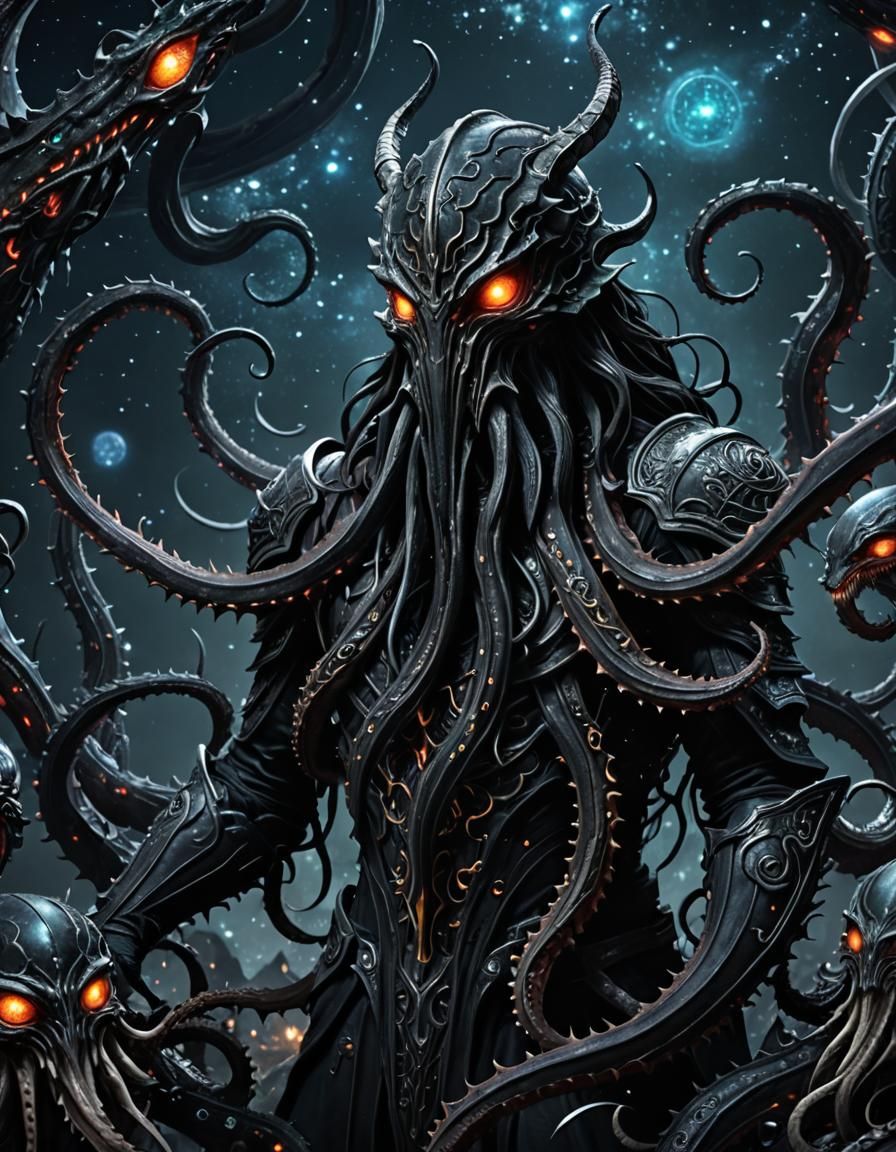 Hermaeus Mora Tentacles in Constellation Sky