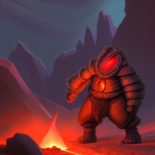 Dwarf Forging Nether Blade in Magma Setting