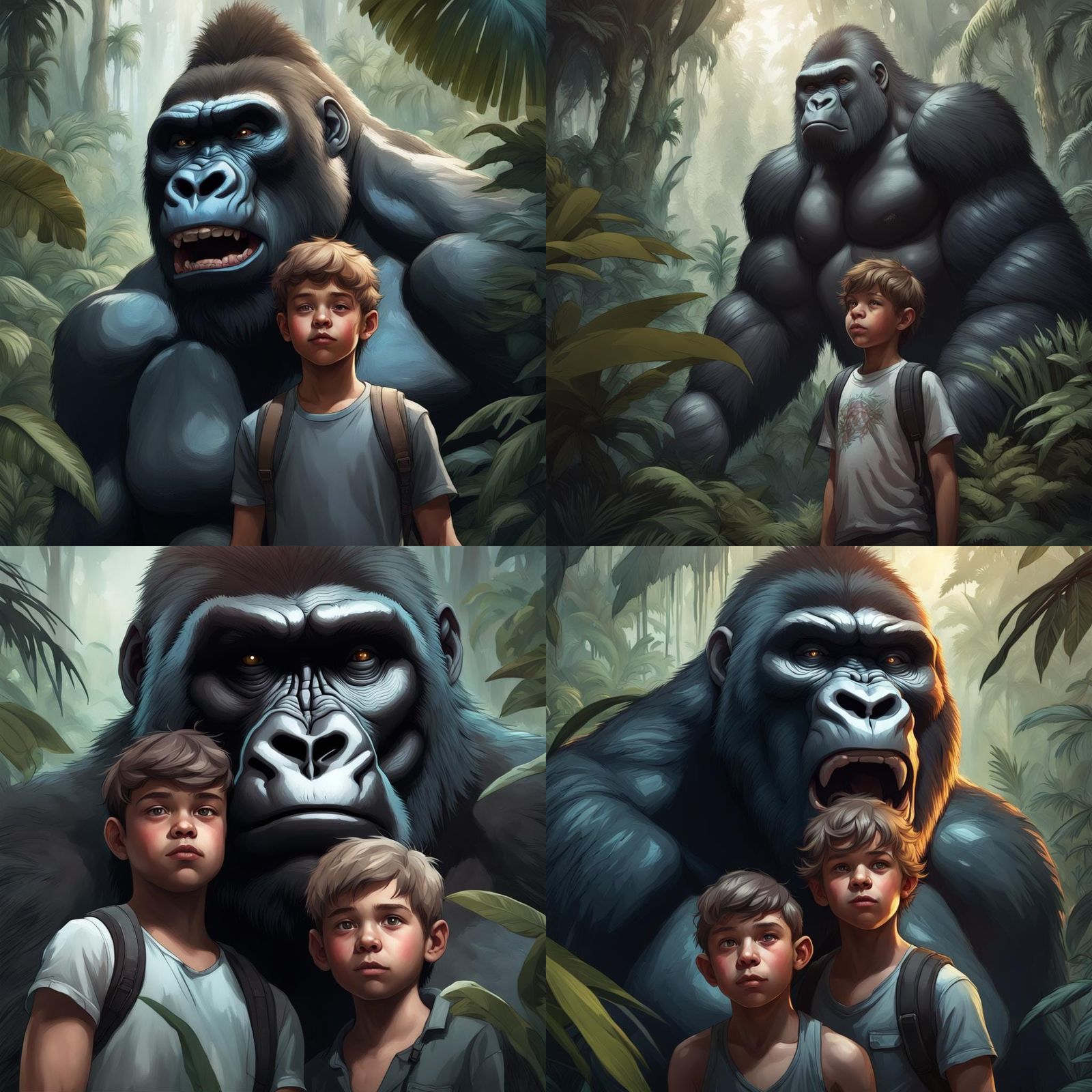 Gorilla And Boy