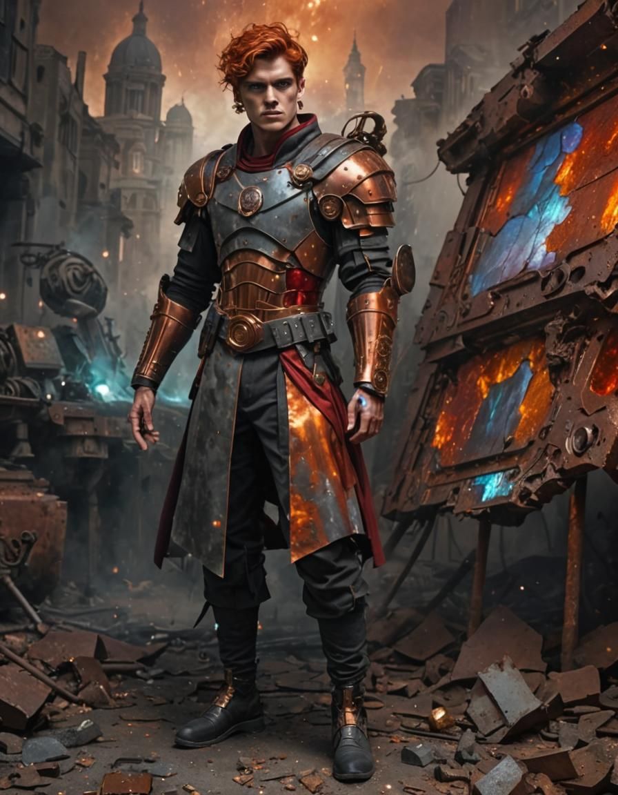 Neo-Futuristic Roman Fashion in Maximalist Digital Art