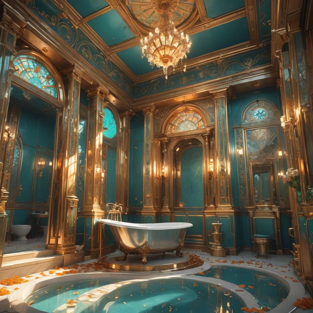 Multi-Storied Bathtubs: Hyperdetailed Concept Art