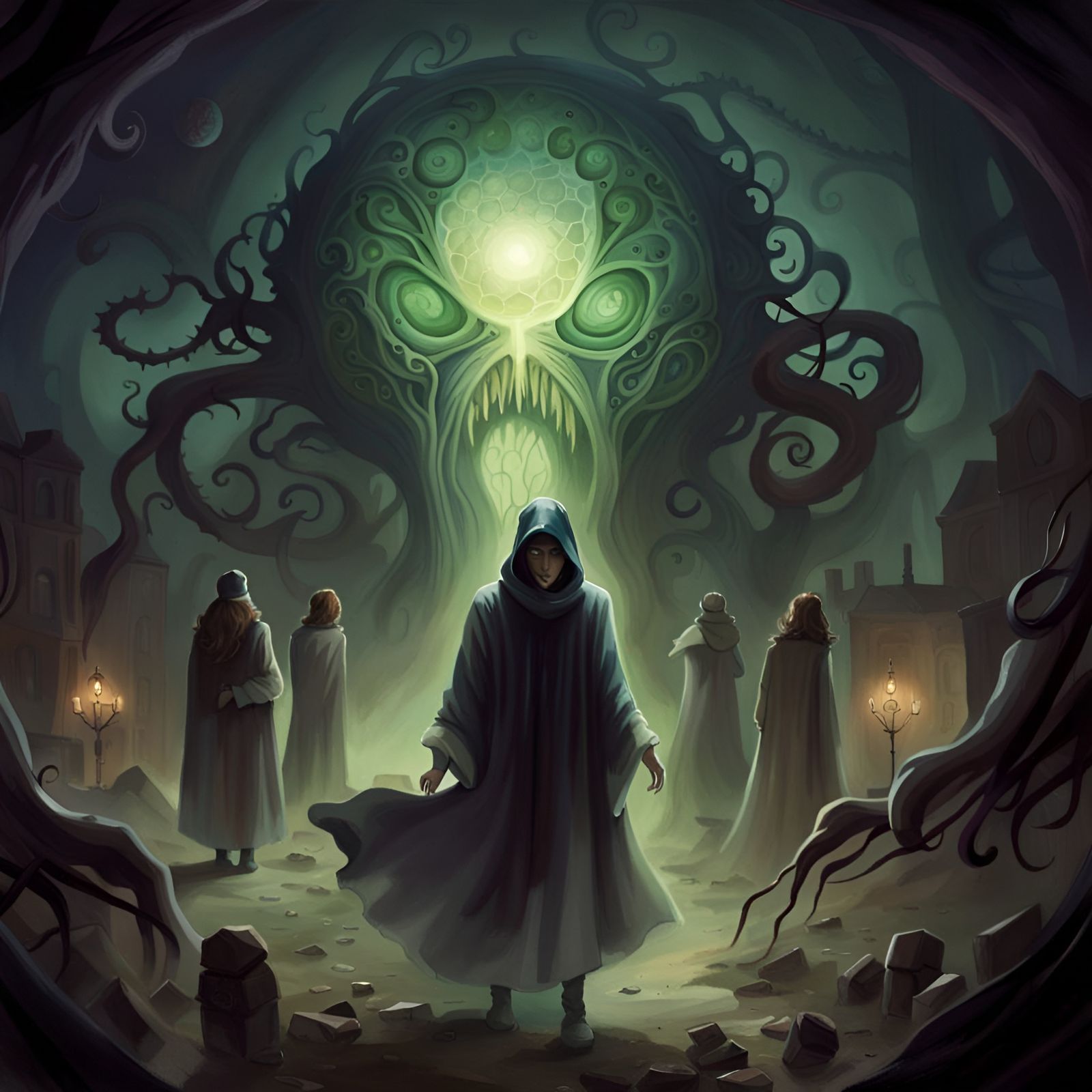 Eldritch Cult Ritual in Abandoned House