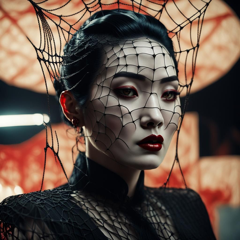 Thai-Korean Demoness in 1940s Fashion Photography