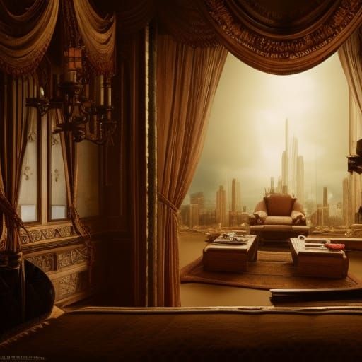Epic Cinematic Room in Digital Matte Painting