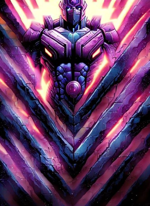 Galactus in Nebulae, Comic Book Art Style