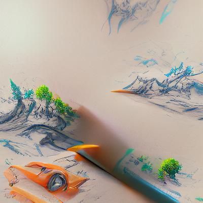 Detailed Pencil Sketches in Fantasy Concept Art