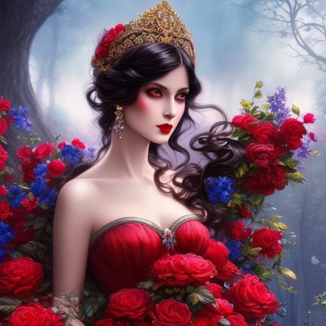 Dreaming Magic Princess in Fairytale Style