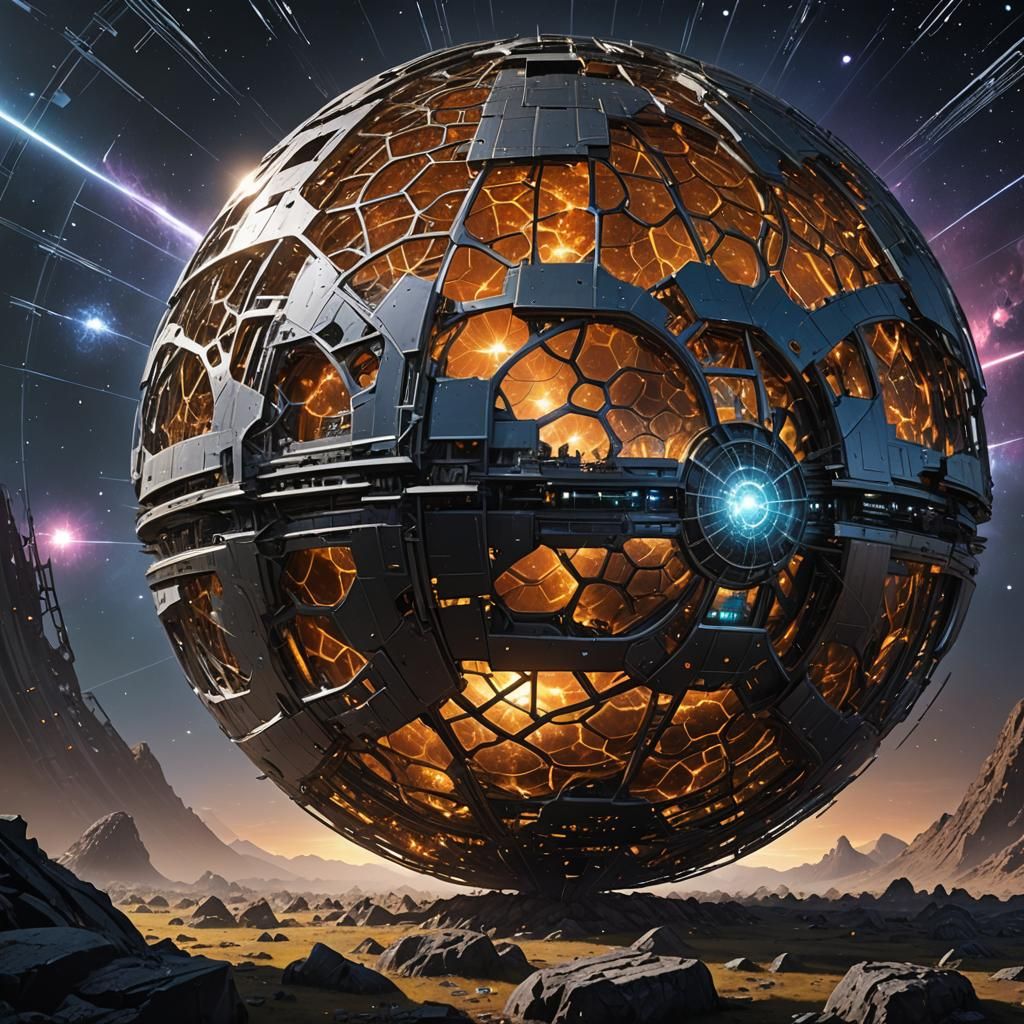 Abandoned Dyson Sphere Around Magnetar