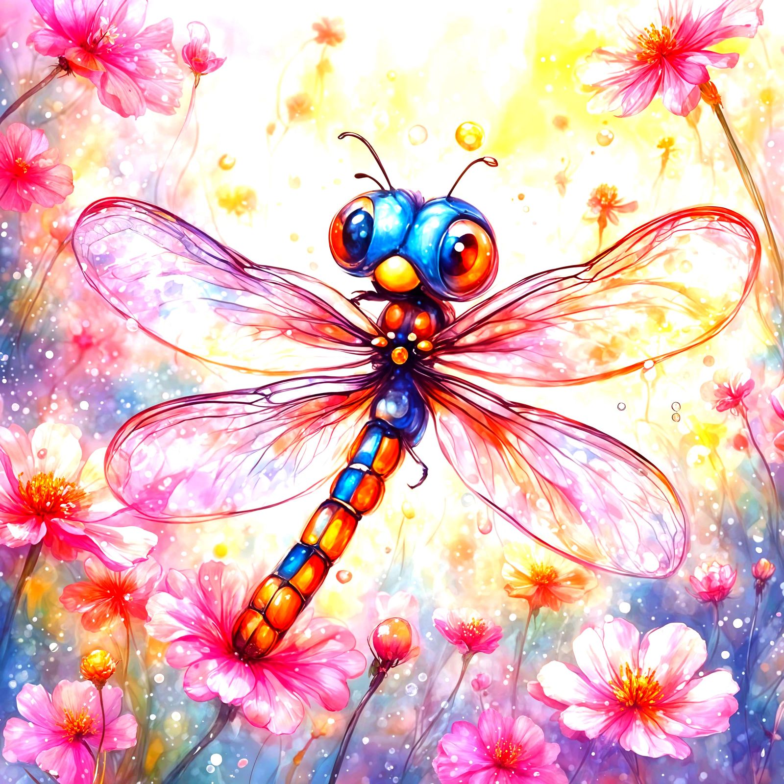 Cute dragonfly