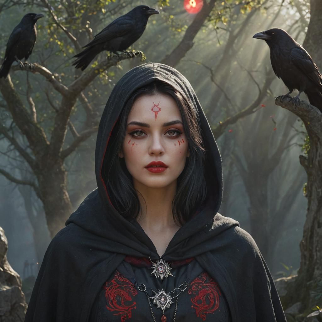 Goddess in Sunlight and Mist: Fantasy Art