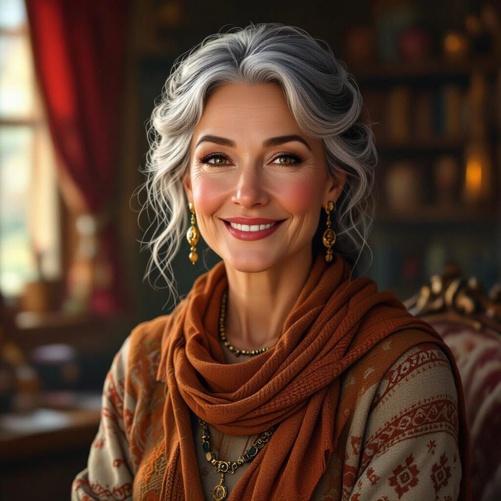 Fantastical Matte Painting of a Kind Figure