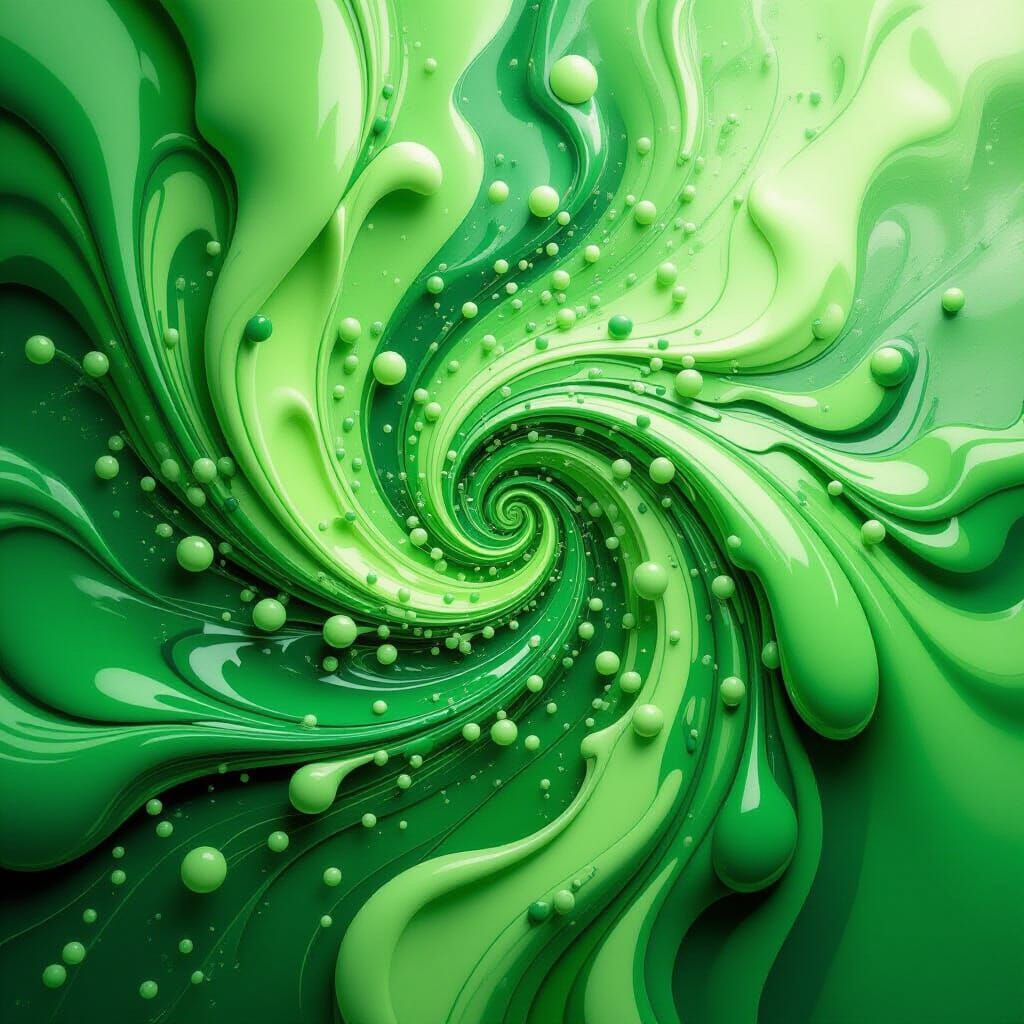 Emerald Paint Streams in Cosmic Void