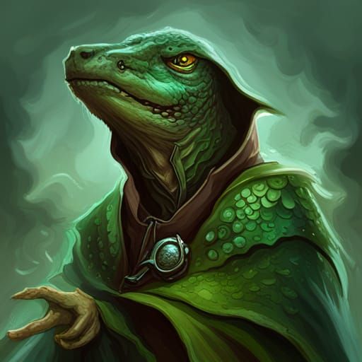 Lizardfolk Rogue Character