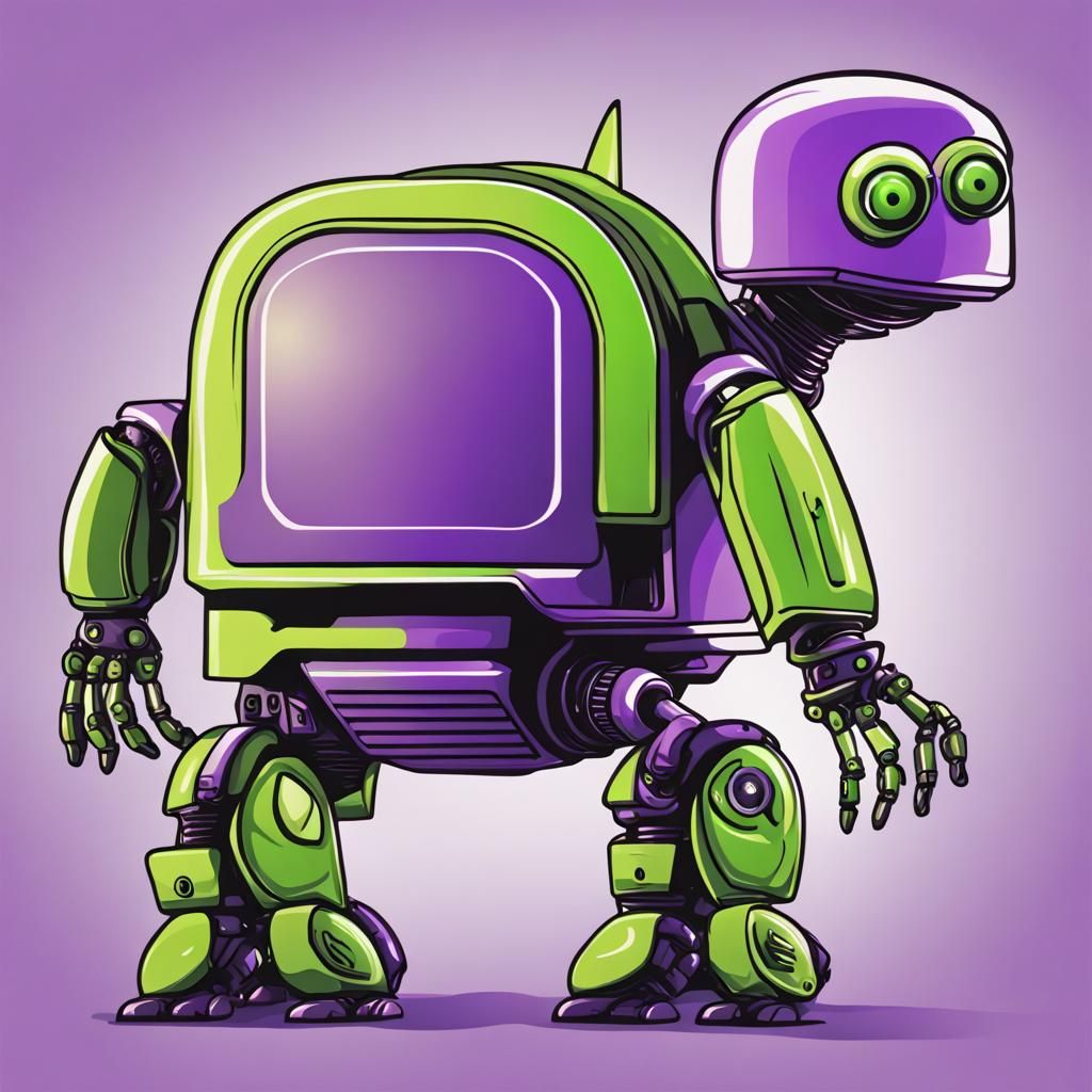 Robot Turtle with Robot OS Logo