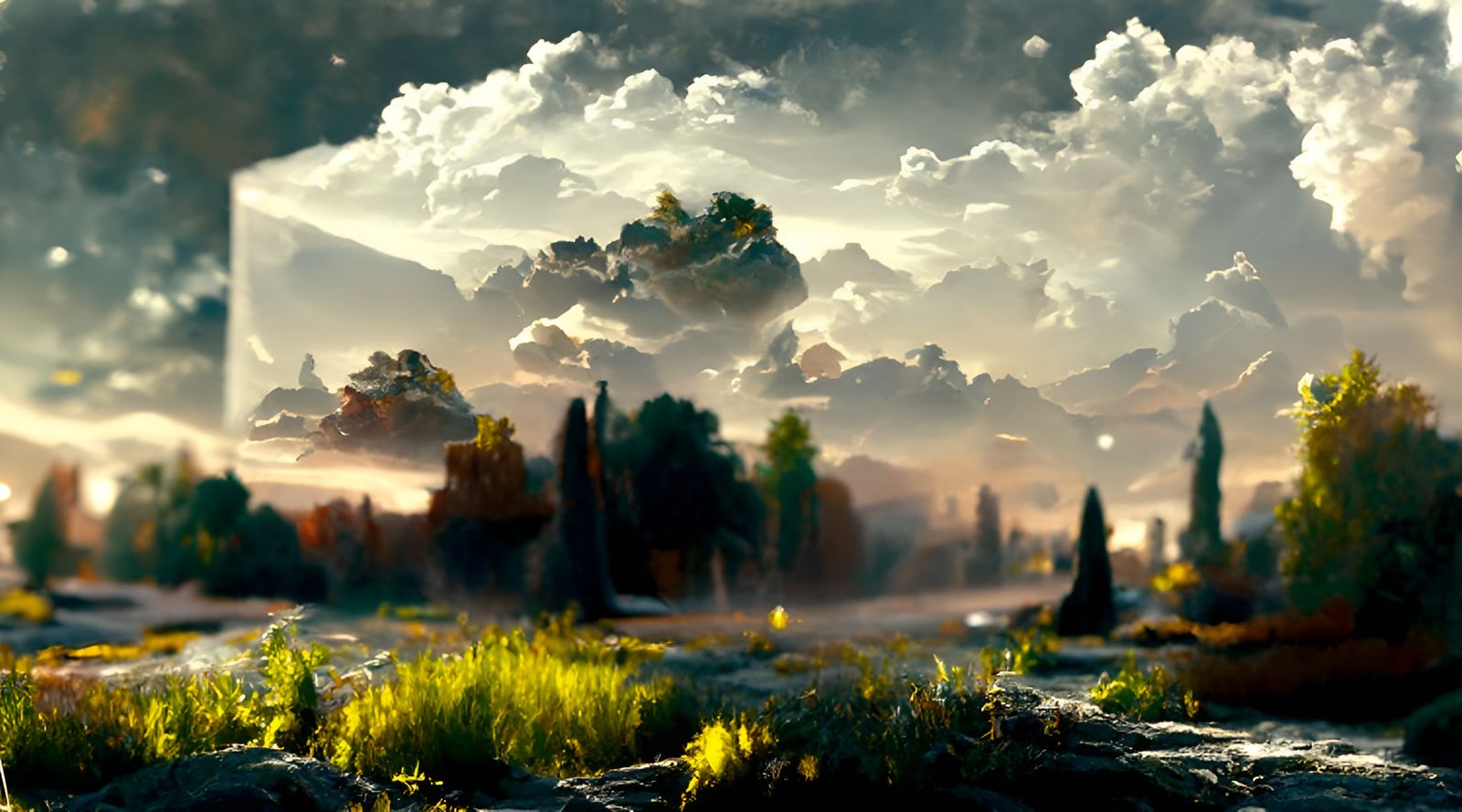 Invisible Landscape Painting in Hyperrealistic Style