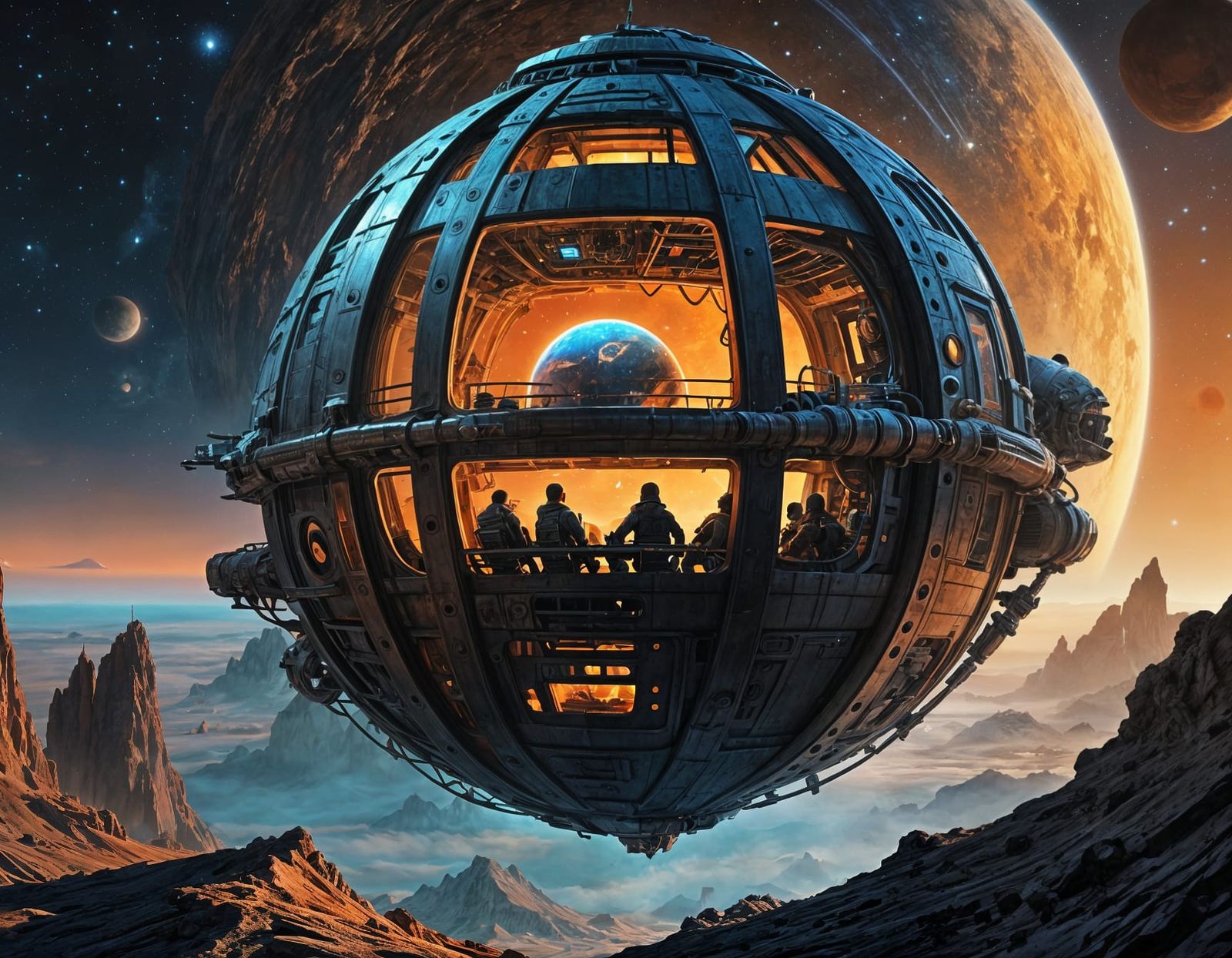 Horrific Aliens in Escape Pod Near Gas Giant