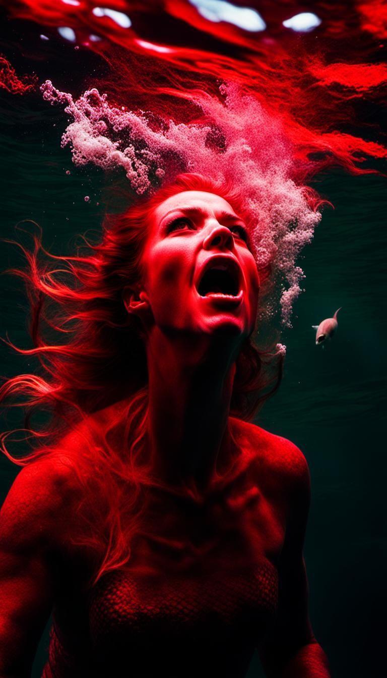 Underwater Mermaid Screaming: A Powerful Metaphor