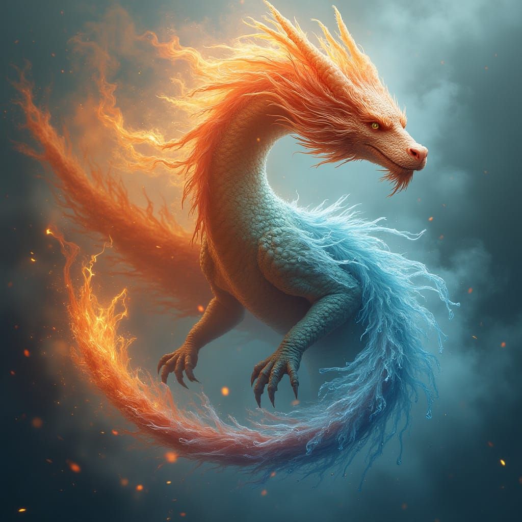 A dragon of two elements.