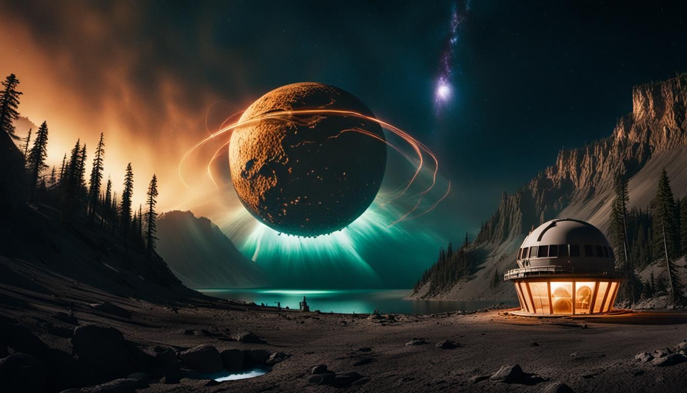 Underwater Alien Base with Time-Vortex Tornado