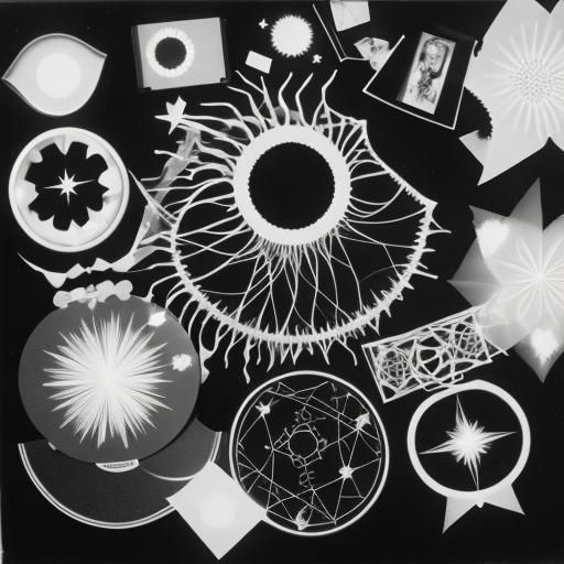 black and white photogram, rayograph
