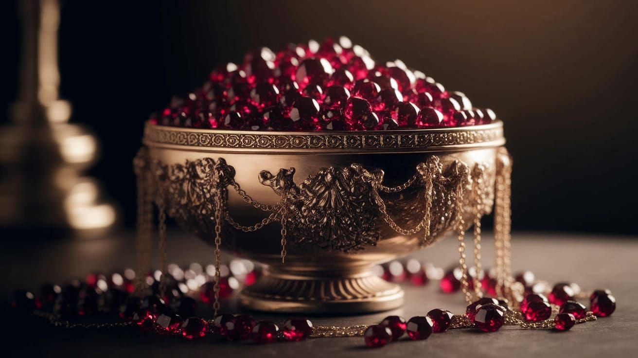 Ornate Treasure Vessel in Opulent Style