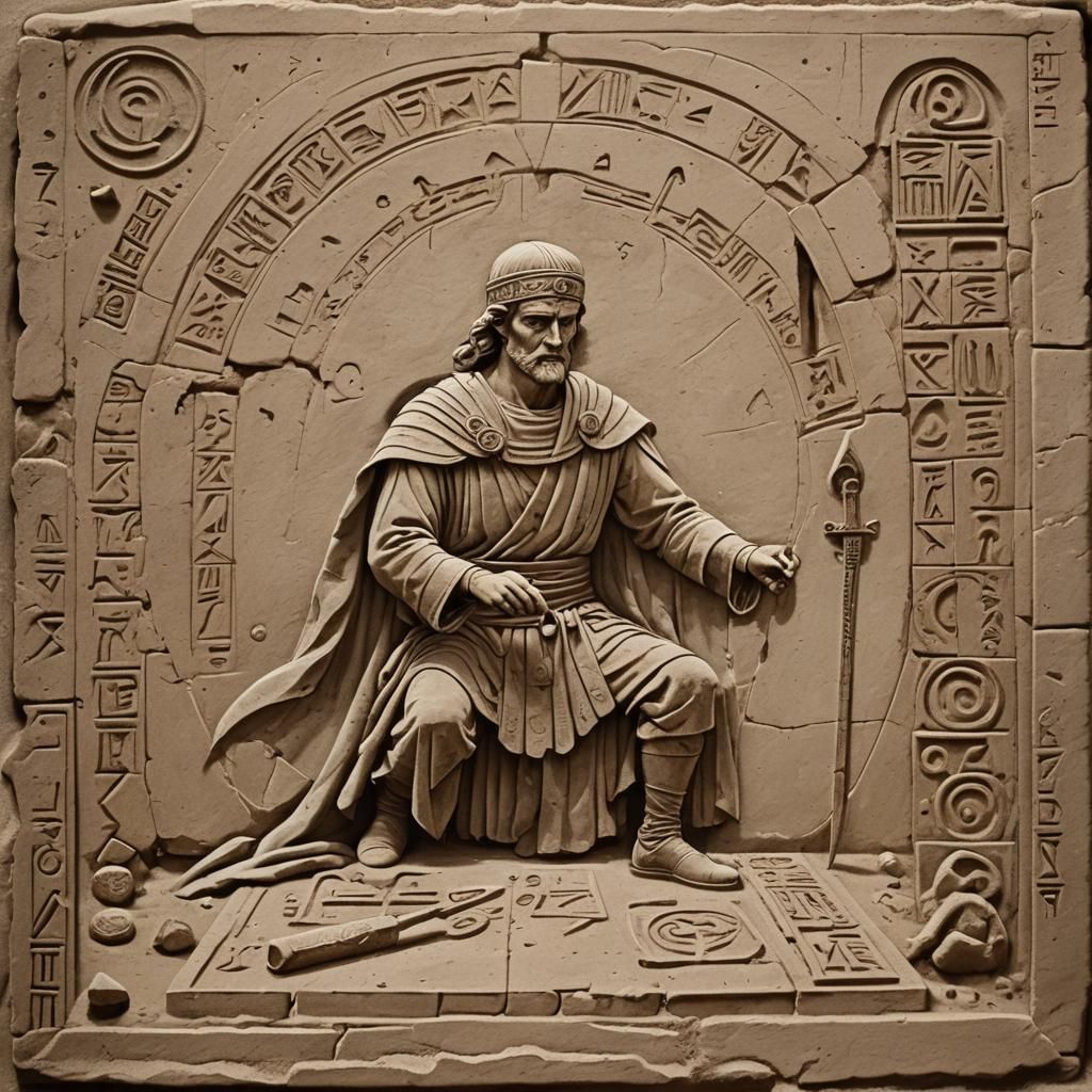 Magician Summons Demon in Ancient Ruins