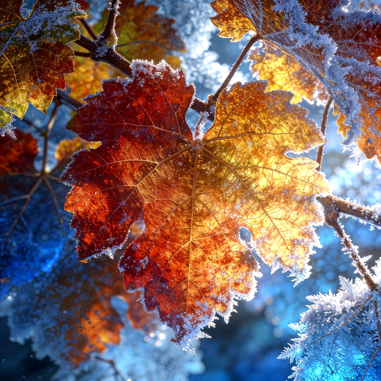Autumn Frost Fractal Nature Art