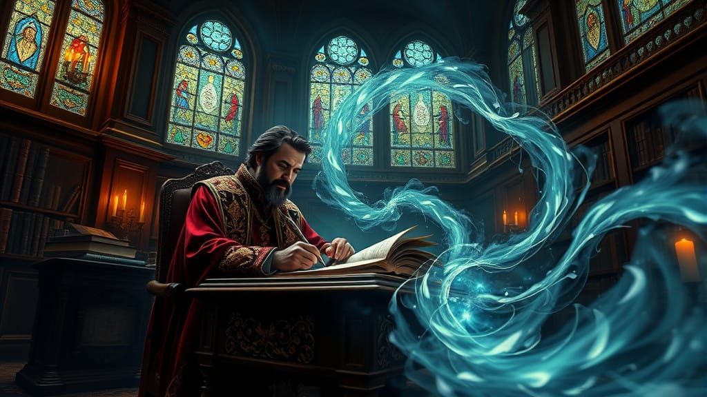 A Poet Lost in Ephemeral Ink and Ancient Tomes