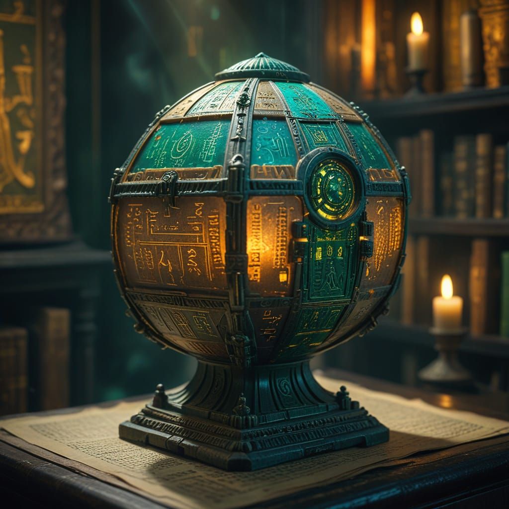 Objet mystique complexe mystérieux an...