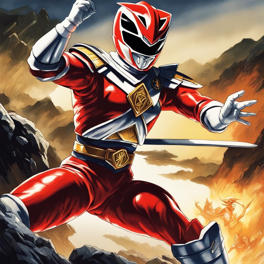 Zyuranger Power Ranger Propaganda Poster in Japanese Empire ...