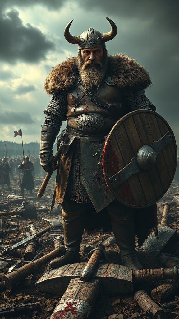 Medieval Viking Warrior King Harald Hardrada Stands Tall in ...