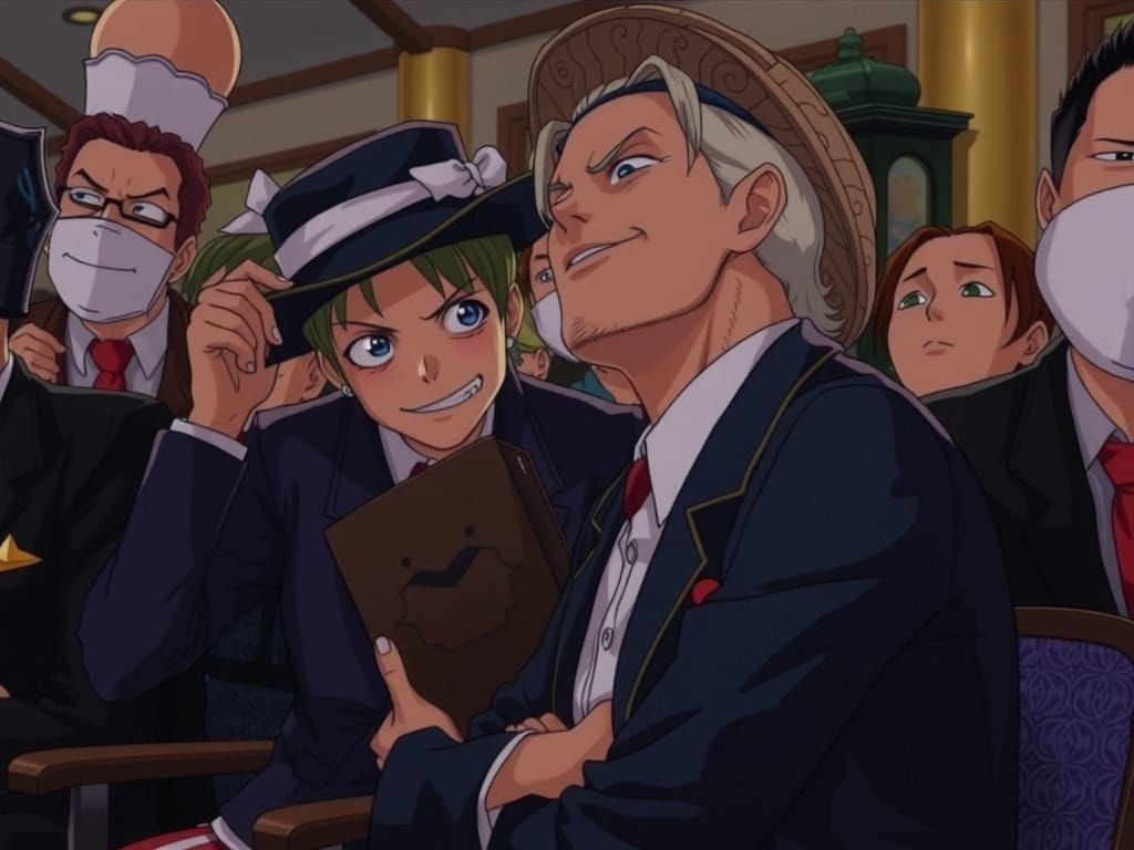 Anime One Piece Character in Japanese Manga Style