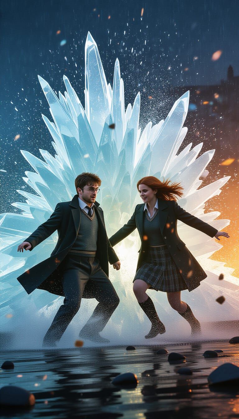 Exploding Cascade with Figures in Unreal Engine Style