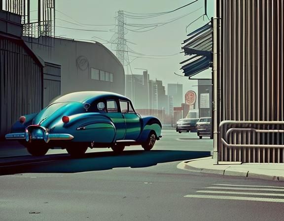 Copperpunk Friends in a Raygun Gothic City