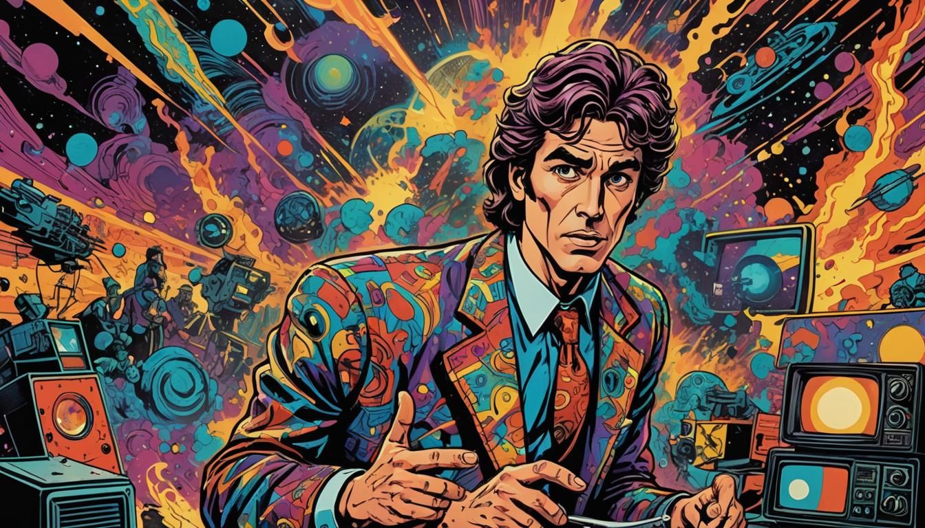 Witness Testimony on 80s TV in Comic Book Style