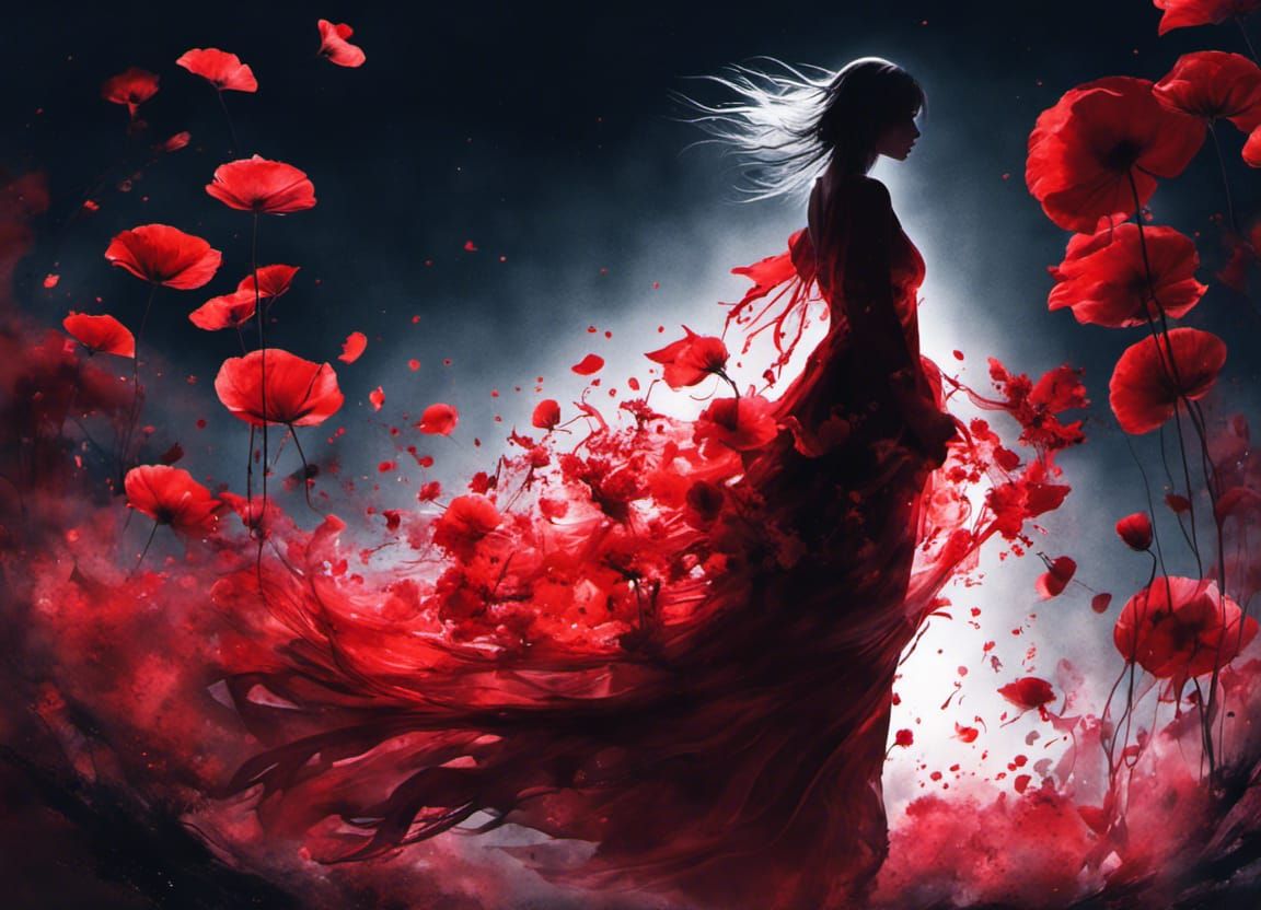 There was nothing left, but the scent of a flower