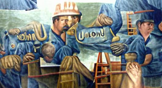 Detailed Painting of Union Labor