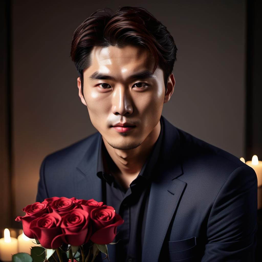 Romantic Encounter with Rose and Chocolates