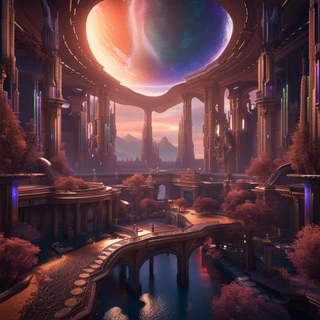 Galactic Federation of Light: Detailed Matte Painting